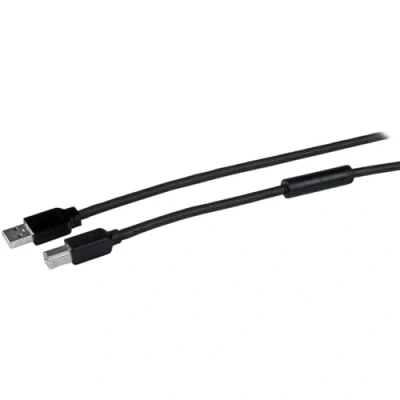 Image de StarTech.com Câble USB Actif A vers B 15 m M/M Noir (USB2HAB50AC)