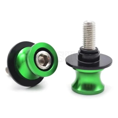 Image de 2pcs M8 Diabolos Vis du Bras Oscillant pour Z900 Z800 Z1000 Z650 ZX10R ZX6R/ S1000RR S1000R S1000XR/ CBR250R CBR600RR CBR900RR CBR954RR (Vert)