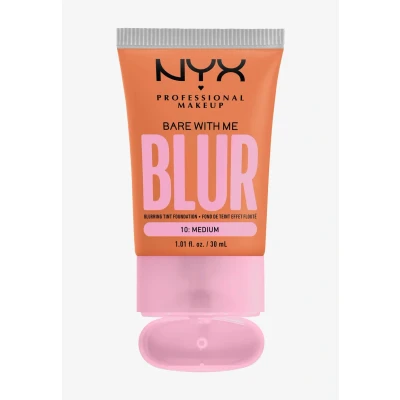 Image de Nyx Professional Makeup BARE WITH ME BLUR TINT Fond de teint, Femme, Taille: 30 g, Medium