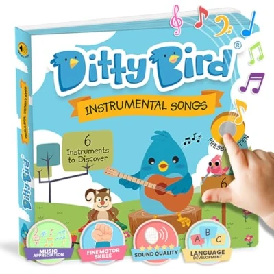 Image de Livres musicaux Ditty Bird tout petits Instruments amusants et comptines interactifs 1 3 ans Sonores robustes pour bébés Chanter ensemble.