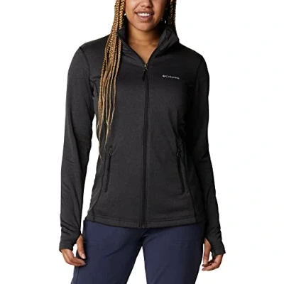 Image de Columbia Femme W Park View Grid Fleece Full Veste Polaire Enti rement Zipp e, Black heather, XL EU