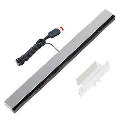 Image de YiYunTE Barre de capteurs filaire pour Wii Capteur mouvement Rayons infrarouges avec port USB Compatible et U
