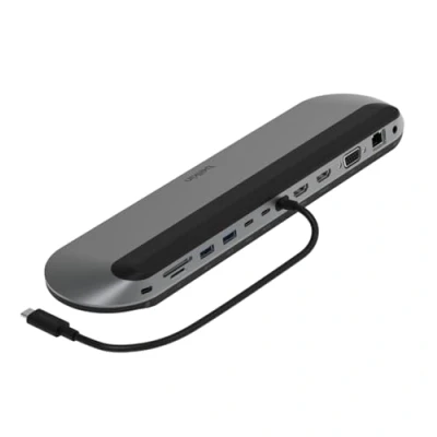 Image de Belkin Connect Station d&#039;accueil USB C 11 en 1 Dock Pro (prise charge de 3 moniteurs, Silicon Motion, Macbook, Windows, Chromebook, PD 100 W, transfer 10 Gbit/s, Ethernet 2,5 noir)
