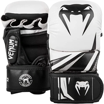 Image de Venum Challenger 3.0 Gants de Sparring Mixte Adulte, Blanc/Noir, S