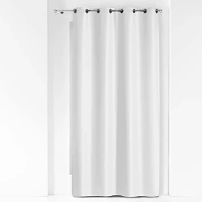 Image de Douceur d&#039;Intérieur 1603527 Rideau Oeillets en Polyester/Métal Blanc 280 x 140 cm