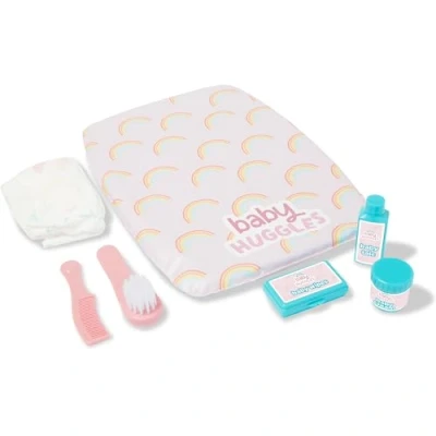 Image de Casdon Changing Mat Set, Dolls &amp; Care Set for Children Aged 3+, Includes Reusable Nappy, Brush, Pretend Talc More!