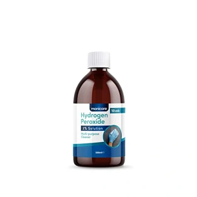 Image de Peroxyde d&#039;hydrogène Monicare 3 % 500ml, 10 volumes, transparent