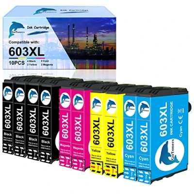 Image de GoToners Compatible Cartouche pour Epson 603 XL 603XL Encre XP 2100 2105 2150 2155 3100 3150 3155 4100 4150 4155 WF 2810 2820 2830 2840 2850 (10 Pack)