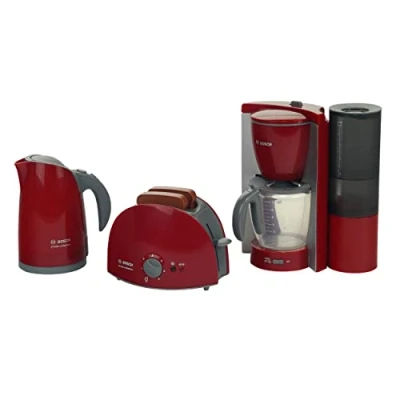Image de Theo Klein 9580 Set petit déjeuner Bosch Composé d&#039;un grille pain, d&#039;une cafetière automatique et bouilloire Jouet pour enfants à partir de 3 ans