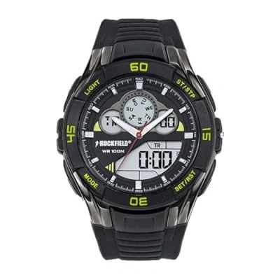 Image de Ruckfield Montre Sport Anadigital Multifonction Silicone Noir Jaune