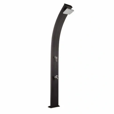 Image de Douche solaire aluminium Spring avec rince pieds FORMIDRA Anthracite 30L 228cm