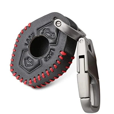 Image de Otai Étui à clés en Cuir pour Voiture Couverture Porte B M W E38 E39 E46 E83 3 5 7 Série X3 X5 Z3 Z4 2 Boutons Cousu Main Doux