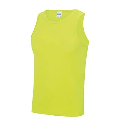 Image de Débardeur sport uni Just Cool Homme (L) (Jaune électrique)