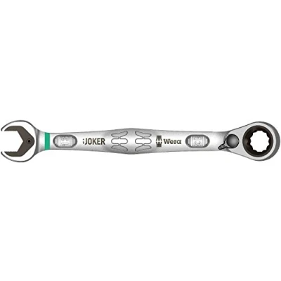 Image de Wera 05020068001 Joker Switch Clés mixtes à cliquet, avec fonction cliquet réversible, 13 x 179 mm, Argent/turquoise