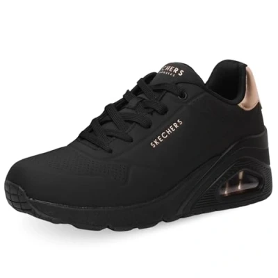 Image de Skechers UNO Wedge Hi Steps 177520BLK Baskets, Noir, 36 EU