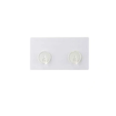 Image de WENKO Static Loc® Barre de crochets Blanc fixer sans percer, Plastique (PET), 14.5 x 2 8 cm,