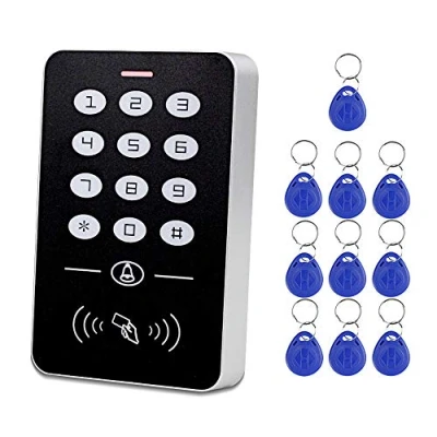 Image de KDL Autonome Système de contrôleur d&#039;accès RFID 125KHz Clavier numérique pour porte simple utilisant, Supportez 1000 utilisateurs, avec 10pcs TK4100 EM ID Keyfobs