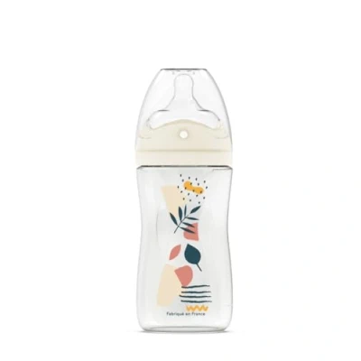 Image de Dodie Biberon Tétine Multi Perforée Anti Colique Rose +3M 270 ML
