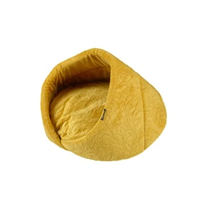 Image de Love Story, Niche Polyester D50 x H30 cm Boho Cat Moutarde