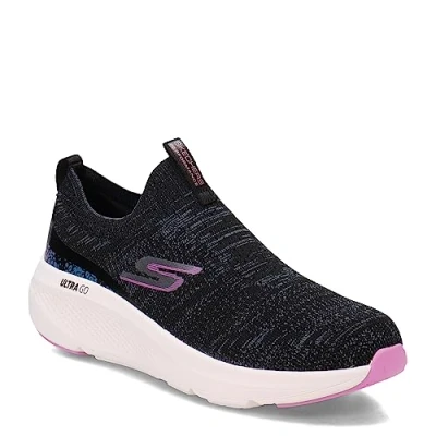 Image de Skechers Femme Go Run Elevate Indigo Basket, Noir/Rose, 38 EU