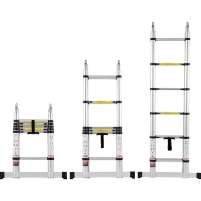 Image de VEVOR telescopische ladder, trap, vouwladder, uitschuifbare 1,85 3,79m