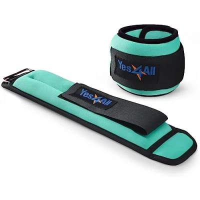 Image de Yes4All 45MH Poids de Poignet pour Cheville en néoprène, 2,2 KG Paire = 2 x 1,1