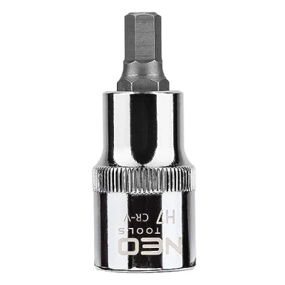 Image de NEO TOOLS 08 772 Clé à douille 1/2 7422 H7 Acier chrome vanadium, d&#039;outil héxagonal intérieur