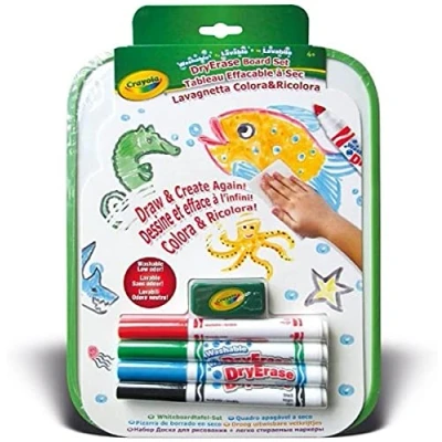 Image de CRAYOLA Tableau Colora &amp; Ricolora avec 4 feutres effaçables à Sec, 98 2003