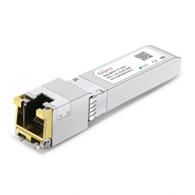 Image de GIQITCK 10GBASE T SFP+ RJ45 Transceiver, 10G Cuivre SFP + à Module de Connecteur pour Cisco S, Ubiquiti UF 10G, Netgear, D Link, Supermicro, TP Linksys, jusqu&#039;à 30 mètres
