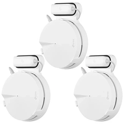 Image de Huafly BECEMURU Lot de 3 supports muraux pour Wi Fi avec système gestion des cordons TP Link Deco M5 Wifi