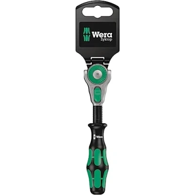 Image de Wera 05073260001 8000 A SB Cliquet Zyklop à carré, 1/4“ x 152.0 mm, Noir/Vert