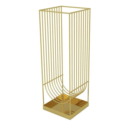Image de AYTM porte parapluie Curva, doré, hauteur 56 cm, acier