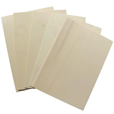 Image de KF Holz Lot de 10 plaques contreplaqué peuplier A5 (210 x 148 3 mm) Découpe du bois Panneaux en multiplex qualité supérieure pour les travaux manuels