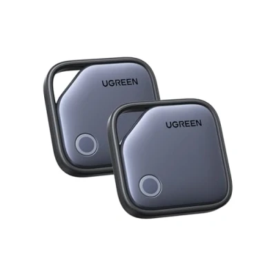 Image de UGREEN FineTrack Smart Finder Tag Traceur Bluetooth iOS Uniquement 2 Ans Batterie Localisateur d&#039;Objets Wallet Tracker Compatible avec Find My pour Valises Portefeuilles Clés Bagages Sacs (Lot de 2)
