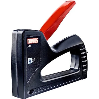 Image de Novus 030 0442 Agrafeuse J 13 en Plastique ABS avec Mécanisme de Verrouillage pour 4 à 10 mm Rose