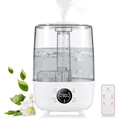 Image de Humidificateur Blanc 4L Silencieux 3 modes de brouillard Minuterie Auto Off
