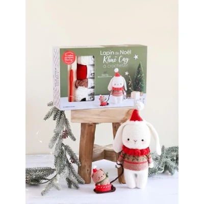 Image de Coffret Lapin de Noël Khuc Cay à crocheter