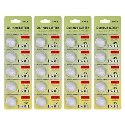 Image de Fortune CR2025 3V Lithium Battery,Electronic Button Cell Batteries for Toys Calculators Watches LED Light Candles (20 pcs)