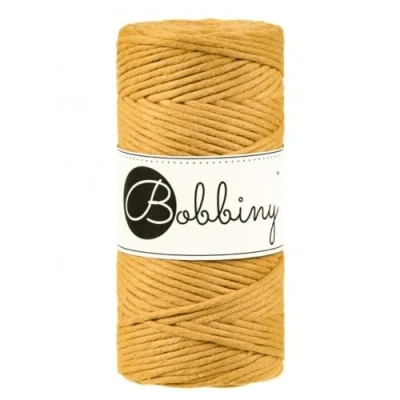 Image de Bobbiny Corde Macramé Peignée Regular 3mm (Mustard) 100m