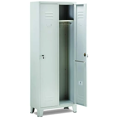 Image de Linea Garden Friend A1844012 Armoire vestiaire 2 Places, 180 x 33 68,5 cm, Gris