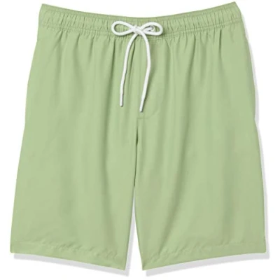 Image de Amazon Essentials Short De Bain 22,9 cm À Séchage Rapide Et Coupe Décontractée couleurs abandonnées Homme, Vert Sauge, M