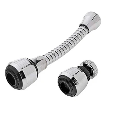 Image de aérateur de robinet, 360 rotation pivotante économiseur d&#039;eau robinet diffuseur buse filtre adaptateur remplacement pour cuisine