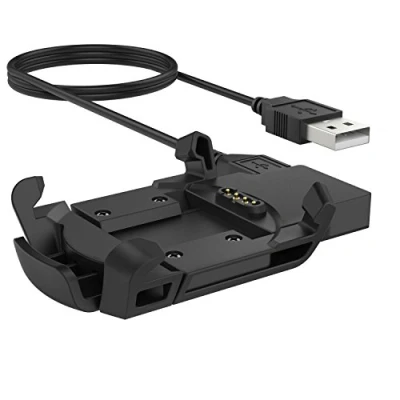 Image de MoKo Garmin Fenix 3 HR Chargeur, Cradle Base de Chargeur Station d&#039;Accueil Pour / Quatix Smart Watch, avec Cable Micro USB, NOIR
