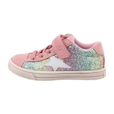 Image de Lurchi Salita Baskets basses rose/multicoloured pour enfants, Taille: 24, Rose/multi coloured Cuir / matière synthétique