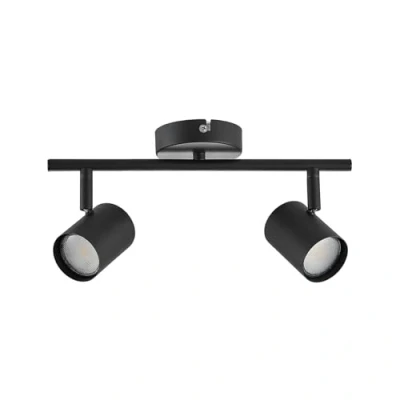 Image de ELC Binola spot en noir, à 2 lampes