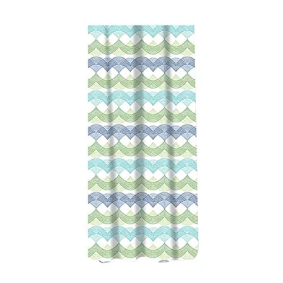 Image de Sabichi Waves Rideau de Douche en PEVA 180 x cm Motif Vagues Multicolore Résistant à la moisissure Facile Nettoyer sans BPA Comprend 12 Crochets Plastique