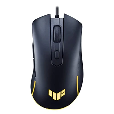Image de ASUS TUF Gaming M3 GEN II Souris filaire pour gamer ultralégère de 59g, capteur 8000 DPI, revêtement durable (IP56), Durée vie des switches 60M clics, 6 x boutons programmables et Aura Sync