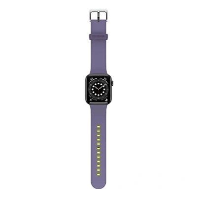 Image de Otterbox Bracelet All Day pour Apple Watch Series 10/9/8/7/6/SE 2e gen/SE 1e gen/5/4 44mm/45mm/46mm, de Rechange en Silicone Doux au Toucher Durable Watch, Violet/Vert