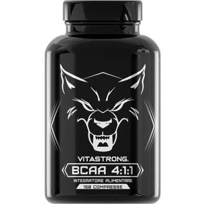 Image de Acides Aminés Ramifiés BCAA 4.1.1 Vitastrong L leucine, isoleucine, valine 100% purs avec vitamine B6 Complément Pré et Post Workout