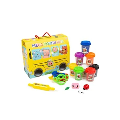 Image de CoComelon Mega Pâte Bus 8 Assorti Pots De Enfants Personnage sur Le Thème Art &amp; Craft Argile Ensemble Jeu